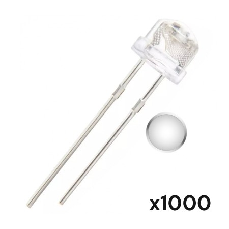 Led alta luminosidad bombín straw hat 5mm 1000 unidades