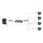 Splitter VGA 4 puertos Activos