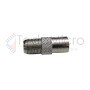 Adaptador coaxial pin fino hembra a pin grueso macho