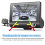 Camara 1080P  para auto de 3 Lentes  frontal interno y retroceso