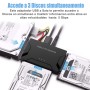 Adaptador USB 3.0 a SATA e IDE para discos de 2.5 y 3.5