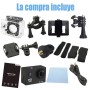 Camara deportiva sumergible fullHD 1080p con wifi