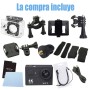 Camara deportiva sumergible video 4K con wifi salida Micro HDMI