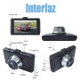 Camara para tablero de auto dashcam 1080p camara trasera g-sensor y deteccion de movimiento