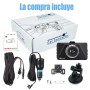 Camara para tablero de auto dashcam 1080p camara trasera g-sensor y deteccion de movimiento