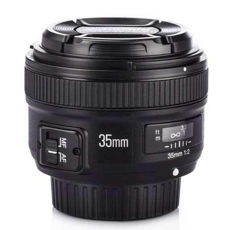 Lente Yongnuo 35mm Yn35mm F2 Mf Af Objetivo Angular Para Nikon