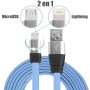Cable Usb 2 en 1 Micro USB y Lighting