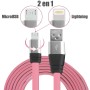 Cable Usb 2 en 1 Micro USB y Lighting