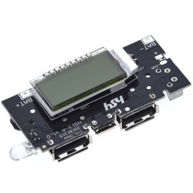 Modulo de carga y display para armado de powerbank para baterías 18650