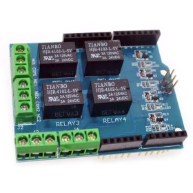 Shield de 4 salidas de rele para arduino uno