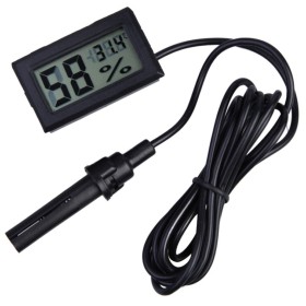 Termometro digital humedad temeratura higrometrocon punta de medicion