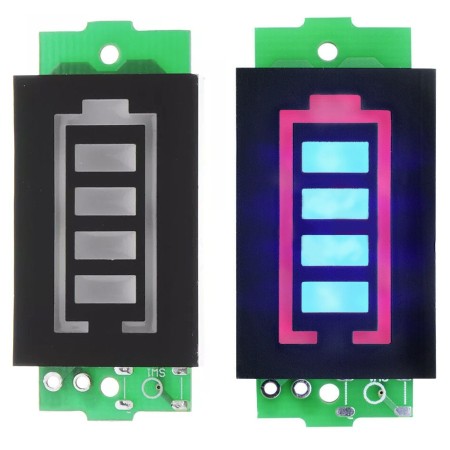 Modulo indicador de carga de bateria de litio 16.8V