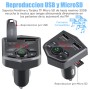 Receptor Bluetooth Manos libres Reproductor Mp3 Transmision FM para Auto