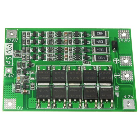 Proteccion y Cargador de bateria de litio hasta 4 celdas 16.8V