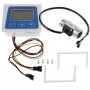 Caudalimetro 1 a 25L/min y temperatura rosca G1/2 acero inoxidable con display