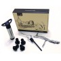 set de 3 accesorios de vino, vertedor, bomba vacio y abridor