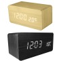 Reloj led de madera