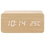 Reloj led de madera