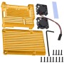 2 en 1 Carcasa y disipador de aluminio anodizado para raspberry
