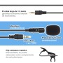 Microfono corbatero 4 pin para telefonos, camaras y PC