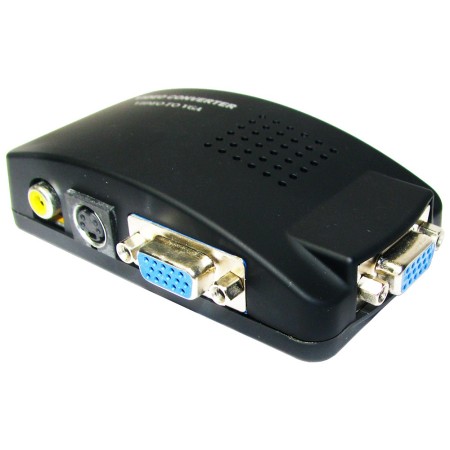 Adaptador RCA y S-Video a VGA