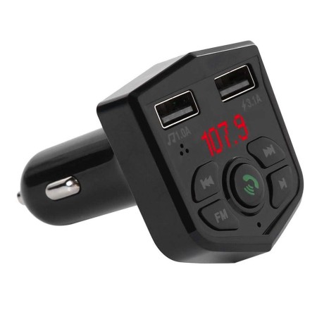 Receptor Bluetooth Manos libres Reproductor Mp3 Transmision FM para Auto