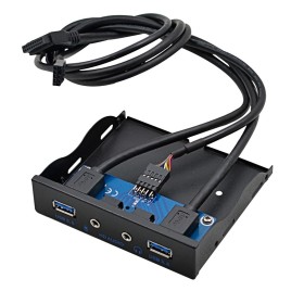 Panel frontal 2 puertos USB 3.0, entrada/salida de audio HD