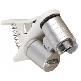 Microscopio magnificador 60X con clip para celular