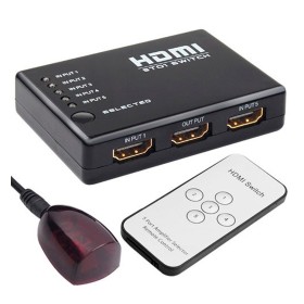 Switch HDMI de 5 puertos con control remoto