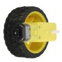 Motor Dc 3v A 6v Caja Reductora  Rueda Goma Arduino