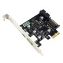 Placa PCIe X1 a USB3.1 Tipo C + USB de carga rapida + Conector USB3.0