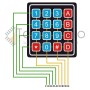 Teclado Membrana Matricial 4x4  Autoadhesivo Arduino