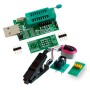Combo Programador Usb Ch341a + Pinza + Cable + Adapt. Soic8 200mil