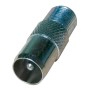 Adaptador coaxial pin fino hembra a pin grueso macho