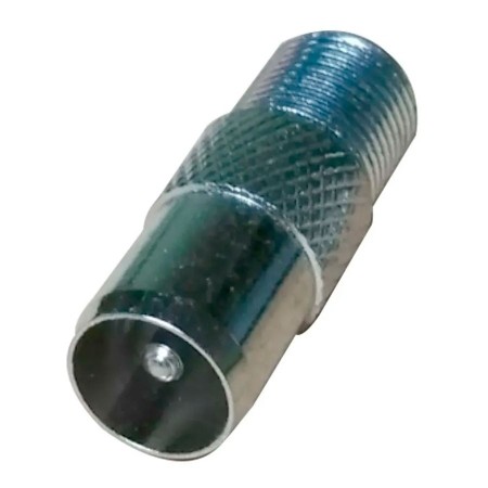 Adaptador coaxial pin fino hembra a pin grueso macho