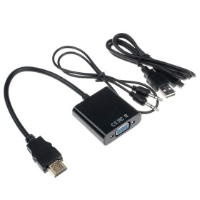 Conversor HDMI a VGA con audio y activo