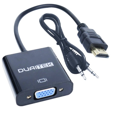 Vídeo HDMI a VGA con audio marca DUAITEK