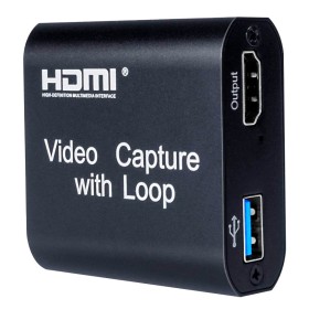 Capturadora HDMI por USB 1080 30hz con loopback