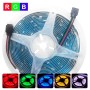 Combo: 5Mts de led RGB 20 LED por Metro Inerior + Fuente + Controlador 24 Botones