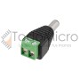 Adaptador tipo plug Macho 2.1x5.5 a bornera