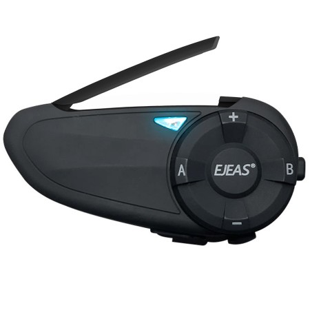 Intercomunicador Bluetooth para Casco de Moto Ejeas V6 1200 Mts