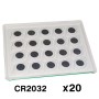 20 unidades Bateria Pila CR2032 3V