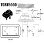 Modulo Sensor infrarrojo seguidor de linea TCRT5000 salida digital y analogica