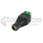 Adaptador tipo plug hembra 2.1x5.5 a bornera