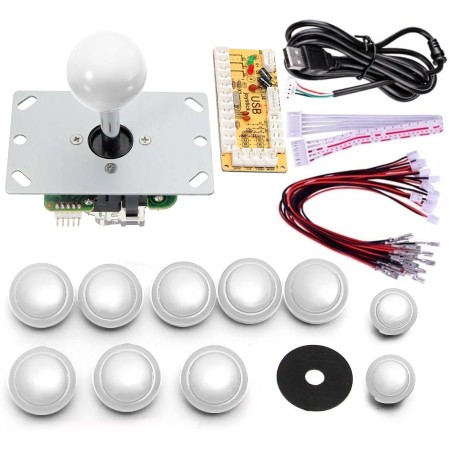 KIT Palanca, 10 pulsadores y controlador para ARCADE
