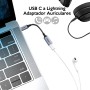 Adaptador de audio USB C Macho a lightning UGREEN