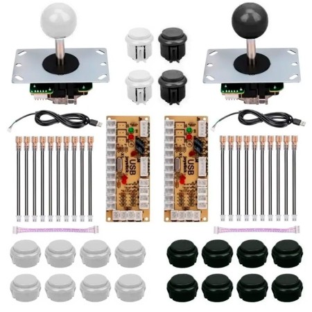 KIT Palanca, 10 pulsadores y controlador para ARCADE