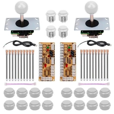 KIT Palanca, 10 pulsadores y controlador para ARCADE