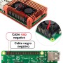 2 en 1 Carcasa y disipador de aluminio anodizado para raspberry PI 3