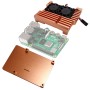 2 en 1 Carcasa y disipador de aluminio anodizado para raspberry PI 3